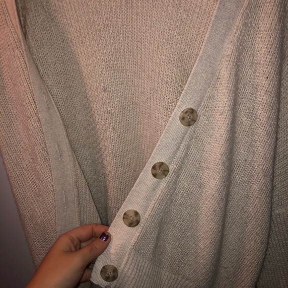 Cream American Eagle Cardigan - Picture 3 of 6
